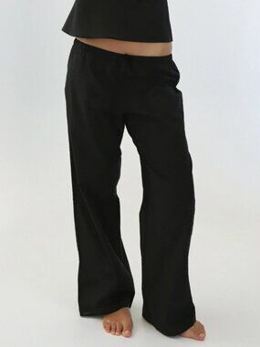 cou cou intimates the pant black cotton voile